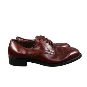 Crown Imperial Shoes Mens 8.5 Derby Oxford Leather Goodyear Welt Vintage Brown